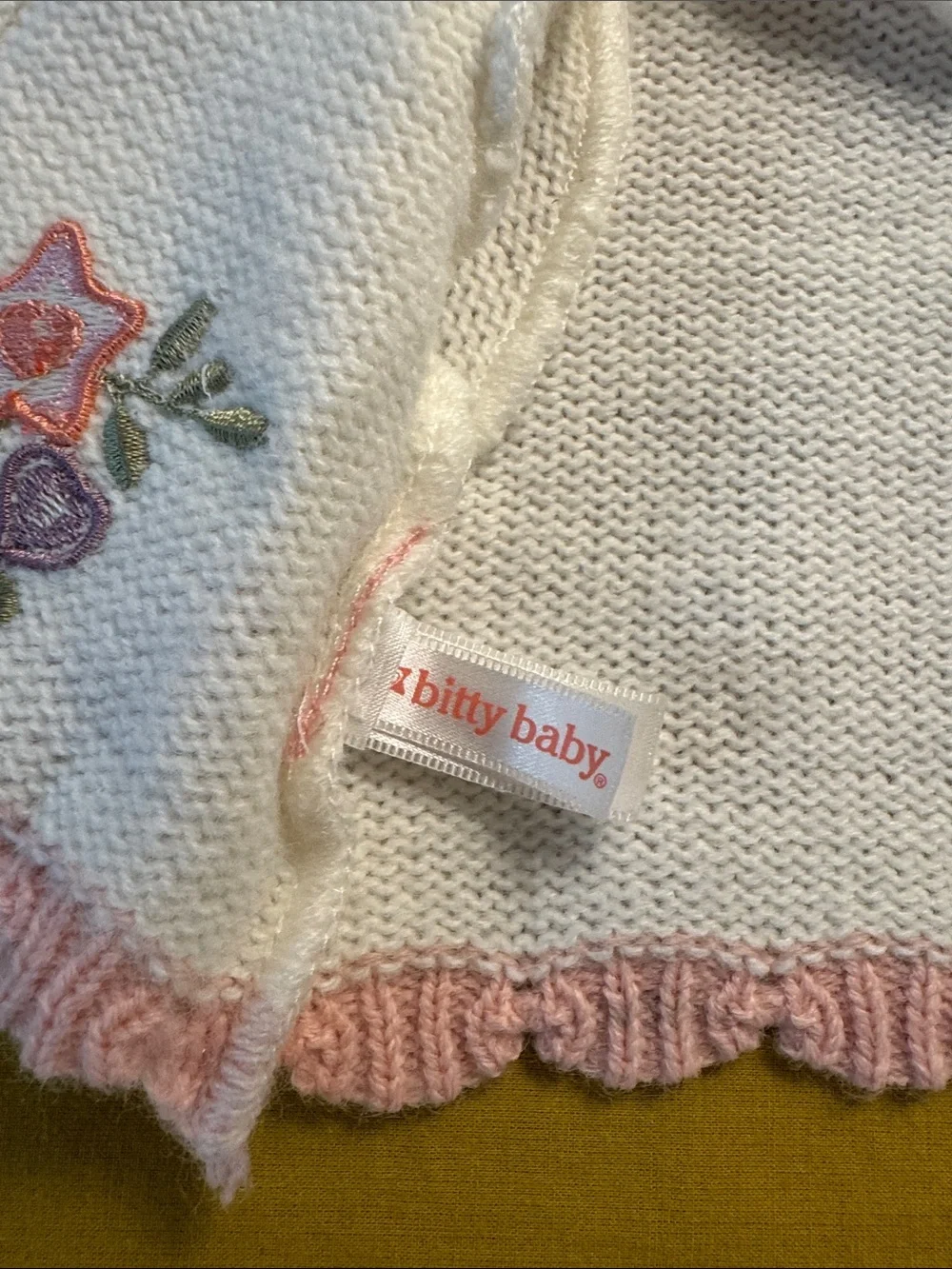 American girl bitty baby cardigan sweater